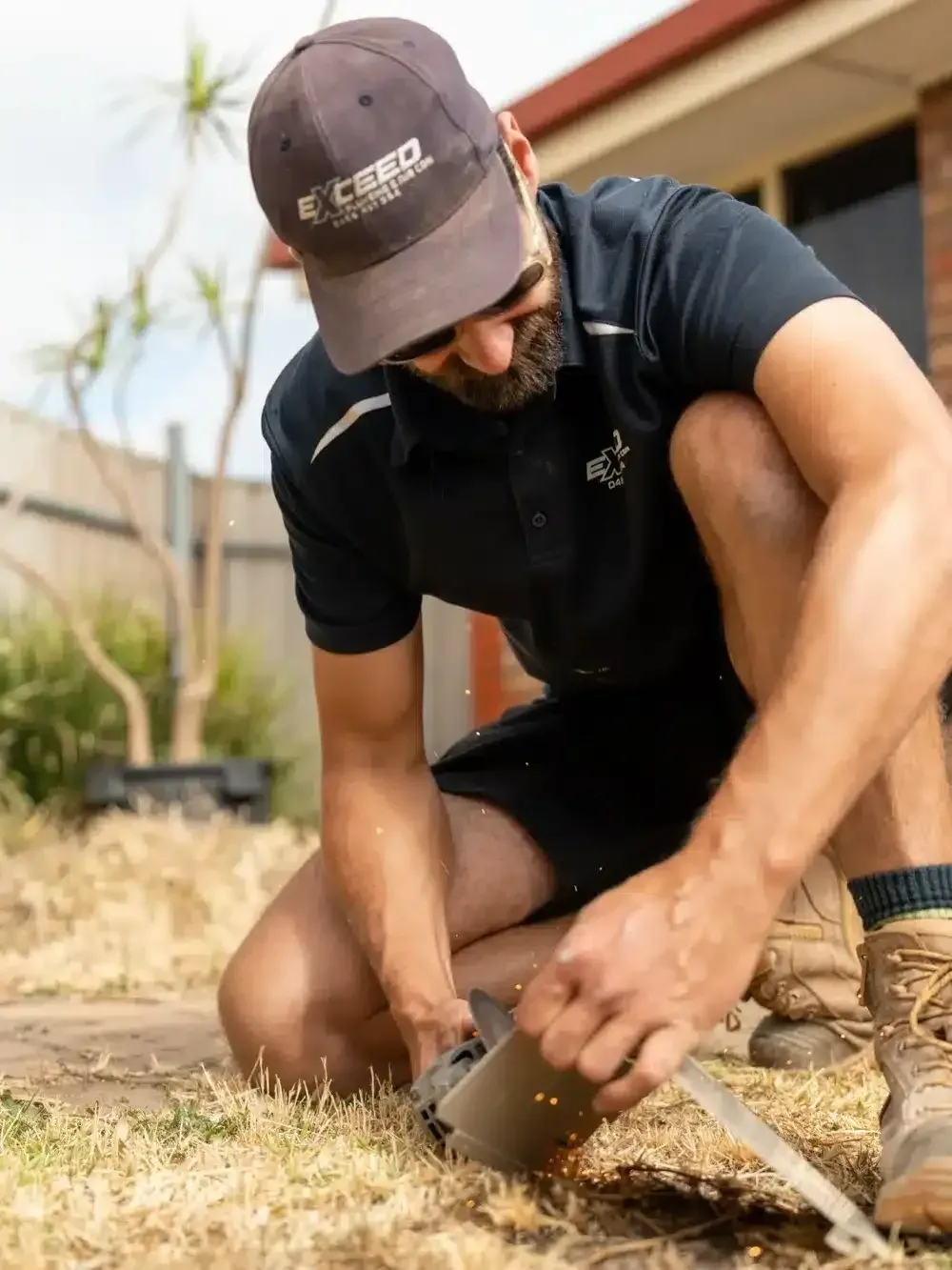 A Greenwith plumber at work on a job